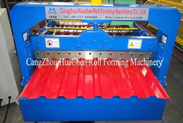 High speed 0.4 - 0.8mm Thickness Wall Panel Roll Forming Machine For Garden , Hotel