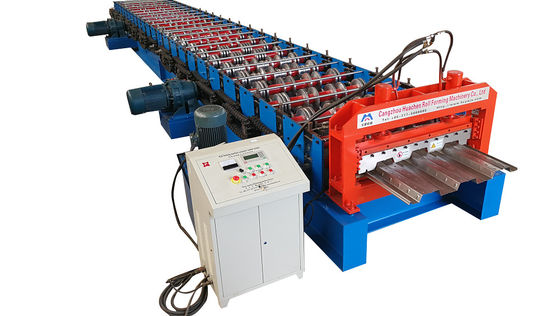 جودة  Long Life Precise Steel Floor Deck Roll Forming Machine with CE مصنع