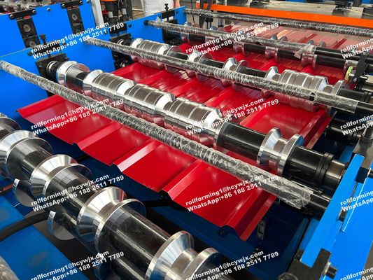 Ethiopia 600 PLC Control System Roof Sheet Making Machine Iron Rolling Machine