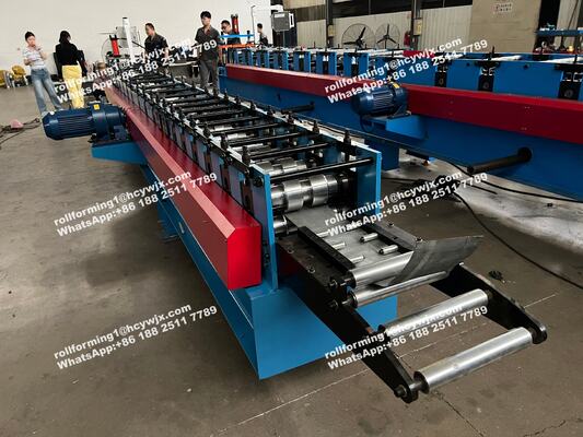 آلة تشكيل قضبان توجيه باب المرآب المقسم، المسار المنزلق