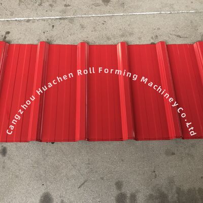 آلة تشكيل اللفائف مزدوجة الطبقات للألواح المزججة بعرض 1250 مم وسرعة 15 متر/دقيقة ومادة PPGI/GI