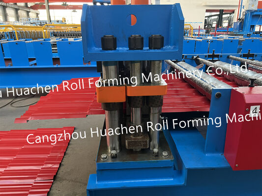 Aluminum and galvanized sheet metal color steel plate single-layer platform trapezoidal profile forming machine