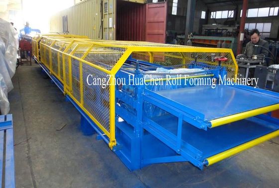 آلة تشكيل لوحة السقف ذات الطبقة المزدوجة من سيمنز PLC مع بكرات صلبة رقم 45 فولاذ