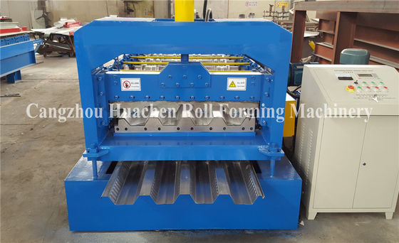 Material thickness 0.6 to 1.5mm deck floor roll forming machine total weight about 8 tons