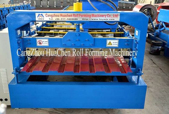 Custom IBR Roofing Sheet Roll Forming Machine 0 - 15m / min For Wall