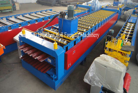 7.5KW 0.3 - 0.8mm Double Layer Roll Forming Machine 380V 50Hz 3 Phases