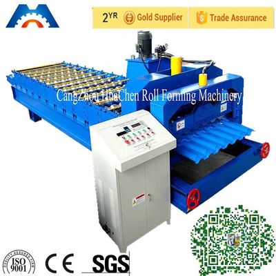 Steel / Metal Finnera Glazed Tile Roll Forming Machine PLC Control