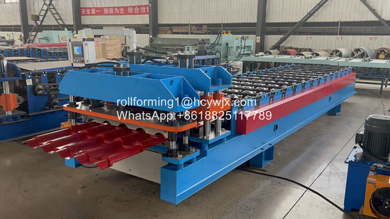 0.3-0.8mm سمك البلاط المزجج تشكيل آلة سلسلة واحدة محرك