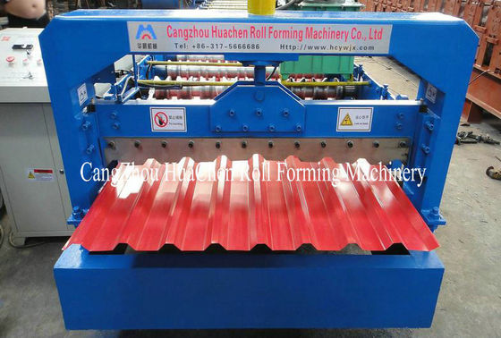 Mitsubishi PLC Metal Wall Panel Roll Forming Machine Yield Strength 550Mpa