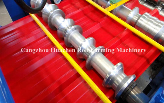 Metal Roofing Sheet Glazed Tile Roll Forming Machine 19 Rows