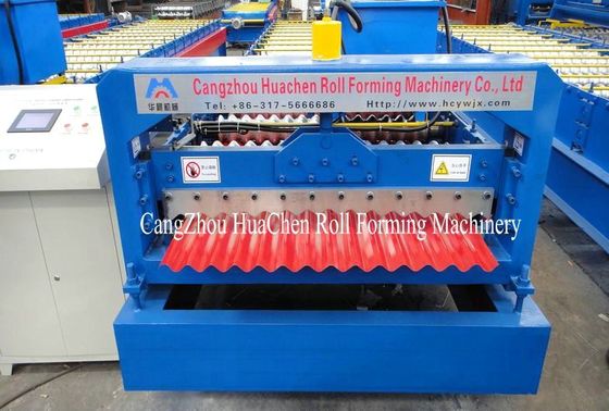 Corrugated Iron Cold Roll Forming Machine 2-10m/Min PPGi GI