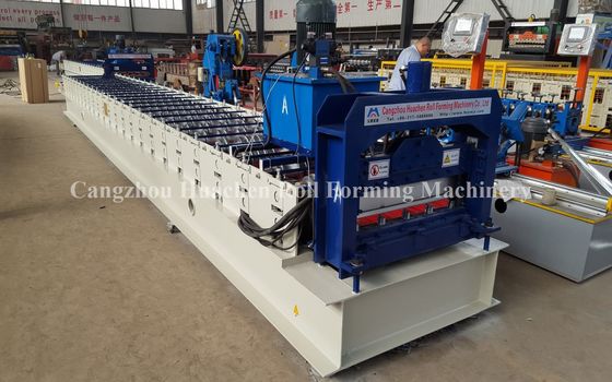 24 Roller Station Steel Roofing Profile Roll Forming Machine with Chain Drive