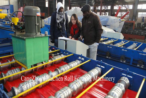 آلة تشكيل للفلاتر ذات الطبقة المزدوجة المزدوجة من الفولاذ المعدني الآلي لصنع البلاط بقوة 0.3-0.6mm