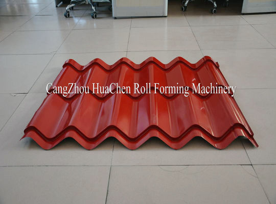 Steel Roof Glazed Tile Roll Forming Machine Professional 18 Stations