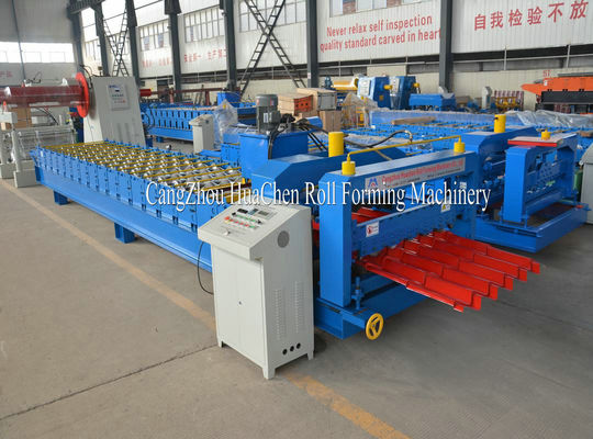 Steel Roof Glazed Tile Roll Forming Machine Professional 18 Stations