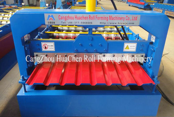 ISO Power Floor roof tile roll forming machine with Gear Box Transmission