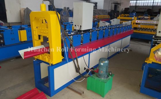 Automatic Metal Ridge Cap Machine , 3 Phase Cold Roll Forming Equipment ISO