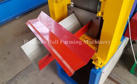 Automatic Metal Ridge Cap Machine , 3 Phase Cold Roll Forming Equipment ISO