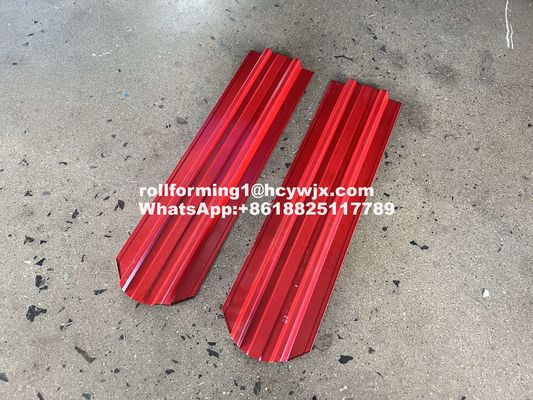 آلة تشكيل الملفات الدرعية مع تحكم PLC الهيدرووليكي للقطع وسمك المواد 0.3-0.6mm