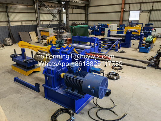 خط قطع GI / PPGI مع ريكولير 0.12-5m / min سمك المواد