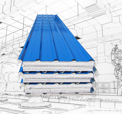 خط إنتاج لوحة ساندويتش EPS التلقائية مع 6 صفوف 3KW