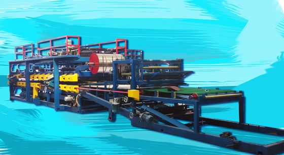 خط إنتاج لوحة التسقيف رغوة التسقيف 32kw ​​موتور 45000 * 2500 * 2500mm