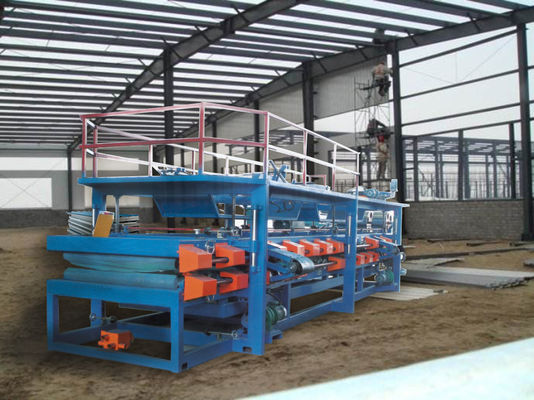 لوحة ورقة اللون ساندويتش ماكينة لصنع مجلس الصوف المعدنية 28kw