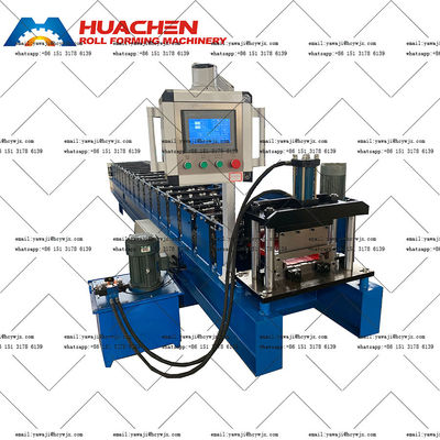 الهيدروليكية الصلبة سقف لفة تشكيل آلة مع 0.3-0.6mm سمك المواد وCR12 مواد القطع