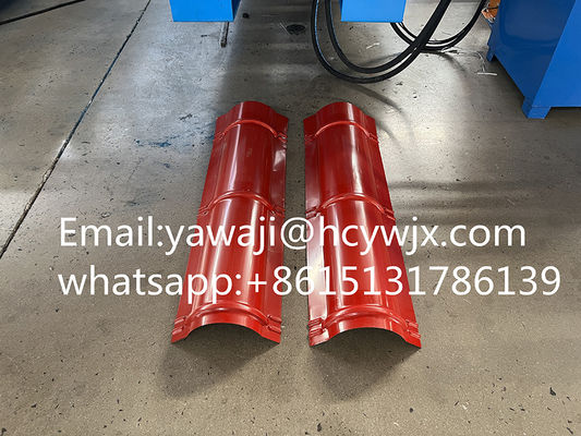 3 لون 400 مم لون الصلب ورقة كاب تشكيل آلة / لفة شكل المعدات