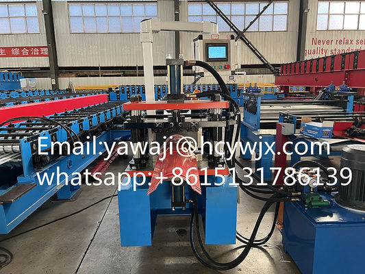 3 لون 400 مم لون الصلب ورقة كاب تشكيل آلة / لفة شكل المعدات