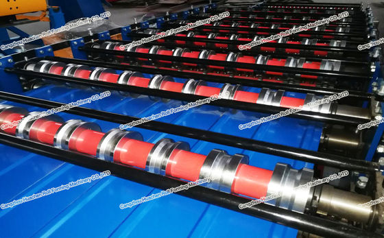 طبقة مزدوجة ورقة معدنية ملونة لفة تشكيل آلات ورقة ورقة 1250mm