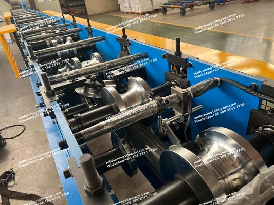 45# Steel Round Downspout Roll Forming Machine With Electric Control System