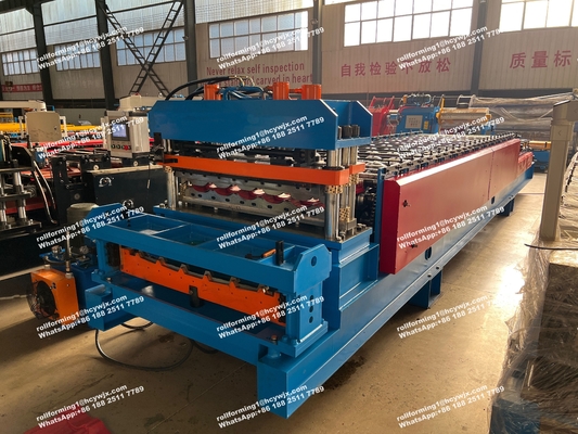 آلة تشكيل اللفائف ذات الطبقة المزدوجة لألواح أسقف وجدران معدنية في البوسنة والهرسك