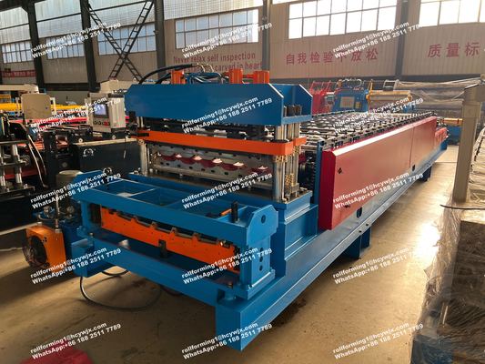 آلة تشكيل اللفائف ذات الطبقة المزدوجة لألواح أسقف وجدران معدنية في البوسنة والهرسك