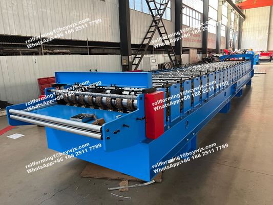 آلة تشكيل لفائف سطح الفولاذ لألواح الأرضيات في الفلبين 1220 ملم