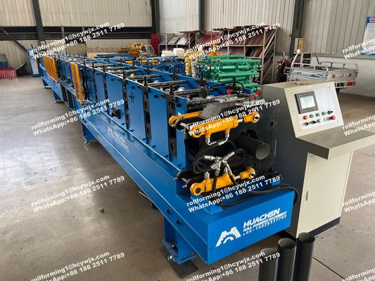 آلة تشكيل لفائف المزراب المستديرة لأنبوب تصريف مياه الأمطار / أنبوب المياه