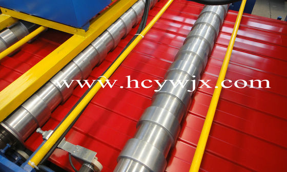 آلة تشكيل لوحة السقف بالسرعة العالية باللون الأزرق / آلة التشكيل السابقة