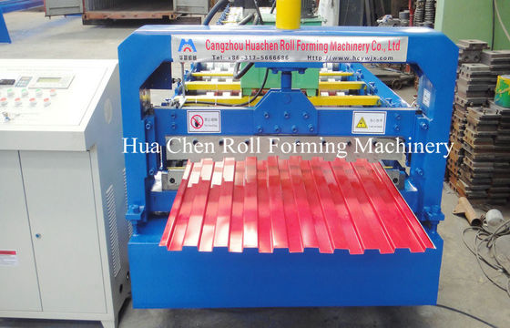 High Speed 3 Phases Shutter Door Roll Forming Machine With 18 Rows