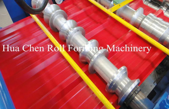 Asia Market 914 Material Roof Sheet Making Machine With SImens PLC Control