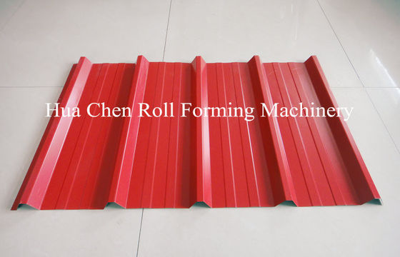 Asia Market 914 Material Roof Sheet Making Machine With SImens PLC Control
