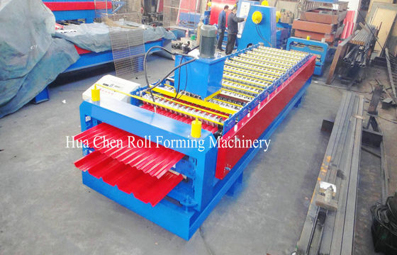 لوحة مزدوجة السطح لوحة اللون الصلب لفة تشكيل آلة مع 12/13 الصفوف