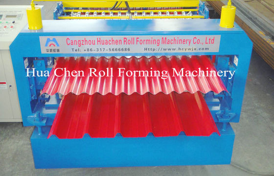 لوحة مزدوجة السطح لوحة اللون الصلب لفة تشكيل آلة مع 12/13 الصفوف