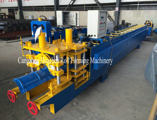 Full Automatic Steel Roof Ridge Cap Roll Forming Machine Cr12 For PPGI
