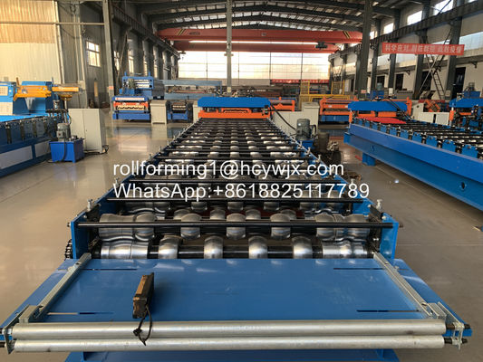 2m / Min PLC تحكم البلاط المزجج العتيقة لفة تشكيل آلة