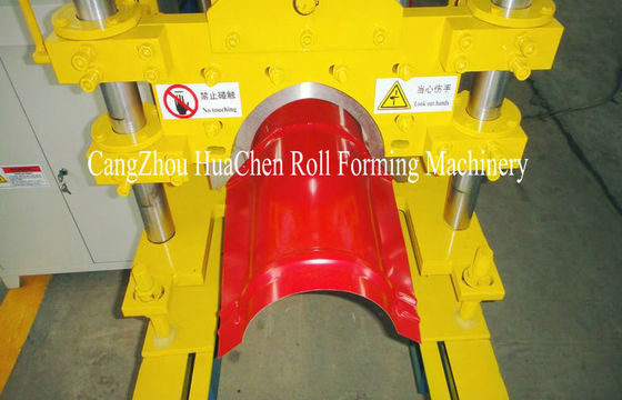 Metal Roof Profile Ridge Cap Roll Forming Machine / Ridge Tile Machine 380V 50Hz