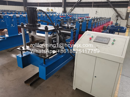 Cutting Full Automatic C Purlin Roll Forming Machine , Precision Roll Form Machines