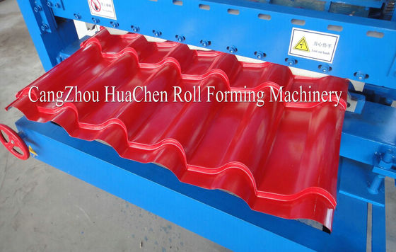 Partical Arc Roofing Rolling Glazed Tile Forming Machine For Corrugation Profile