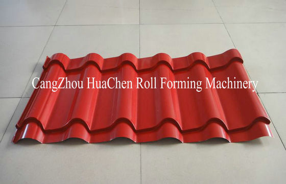 High Speed Steel Glazed Roll Forming Equipment With Hydraulic Press And Cut System