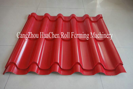 Steel Roof Panel Glazed Tile Roll Forming Machine For Construction