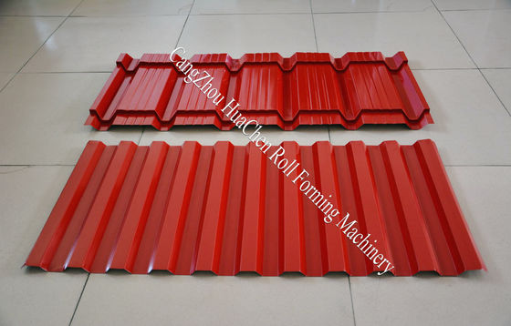 سرعة التشكيل 8-12m / Min آلة التشكيل بالدلفنة للطبقة المزدوجة قطر المحور 76mm